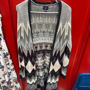 Warm cardigan with pockets